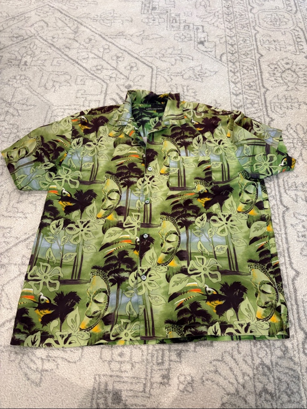 VTG Y2K No Boundaries Hawaiian Shirt, Men’s Sz L (fits likeXL)